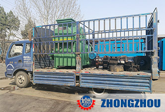 Delivery briquette machine